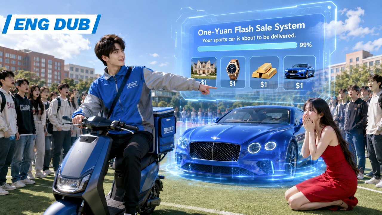 🔥Poor Delivery Rider Awakens a $1 Purchase System&mdash;Luxury Cars, Revenge, and the Campus Goddess!