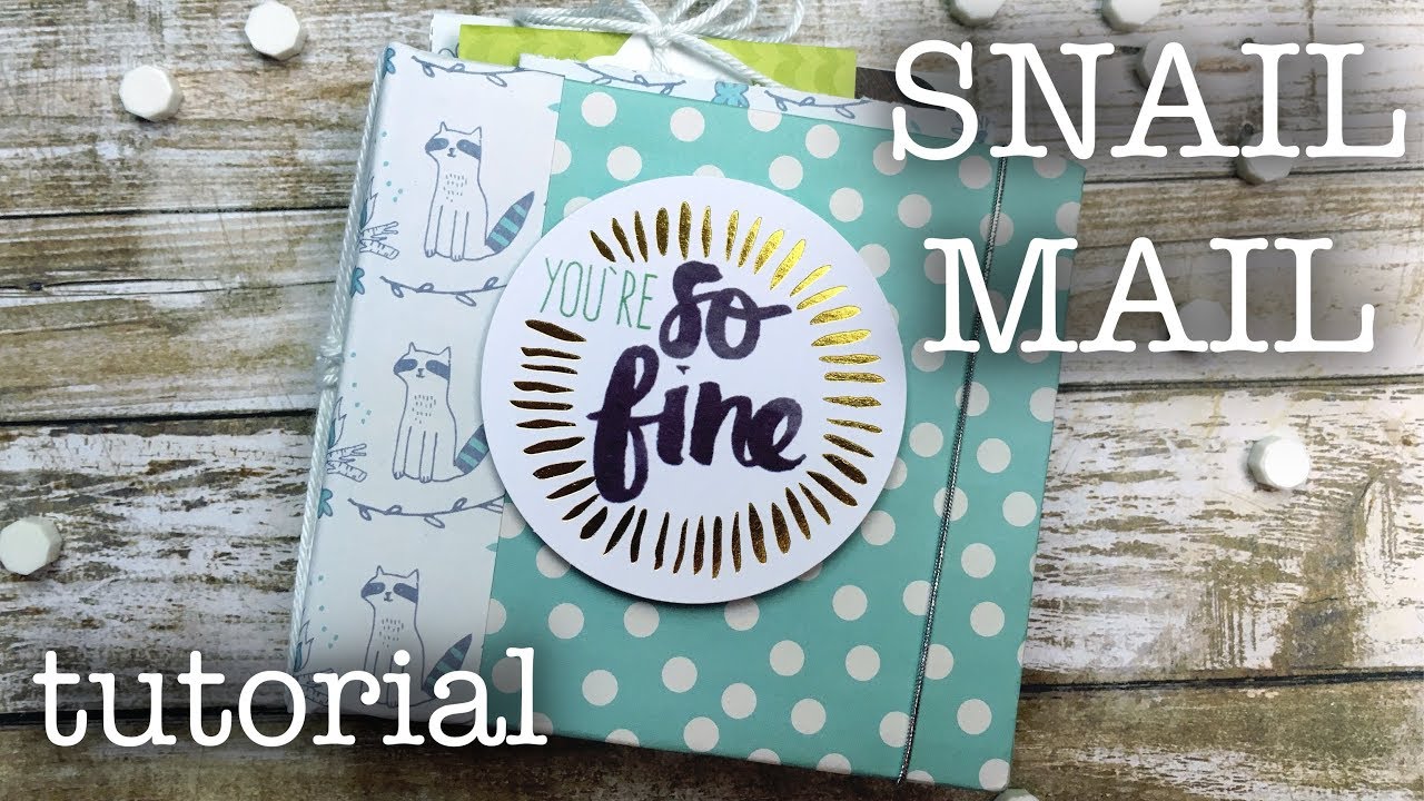 TUTORIAL SNAIL MAIL EN UN MINI ALBUM ▷ ENCUADERNACION CON LANAS