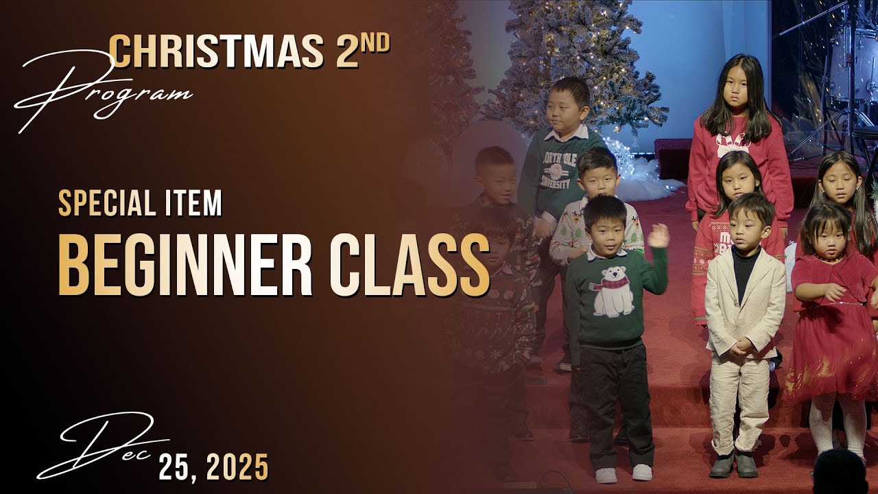 Beginner Class || Special Item || Christmas 2nd Program || Dec. 25, 2025