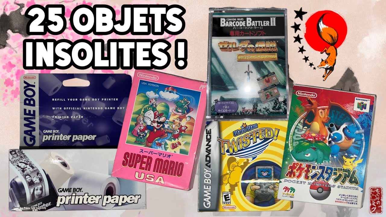 25 OBJETS INSOLITES de ma COLLECTION NINTENDO !
