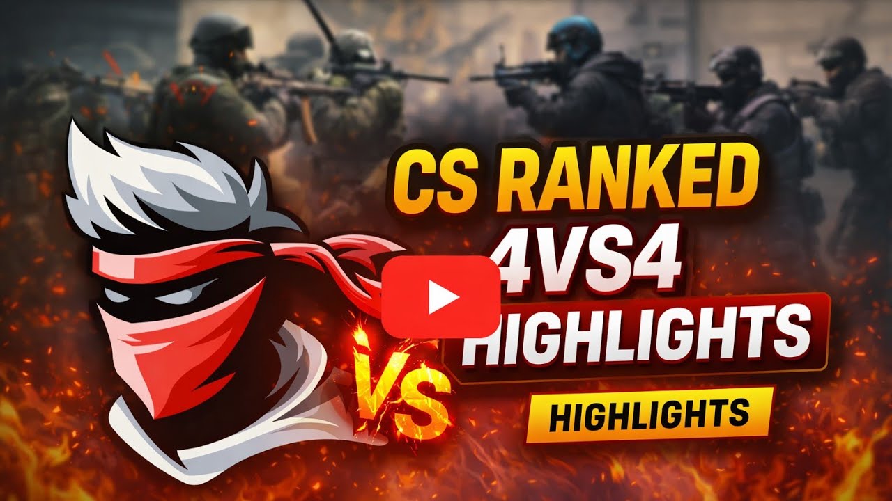CS ranked 4vs4 highlight|🔥