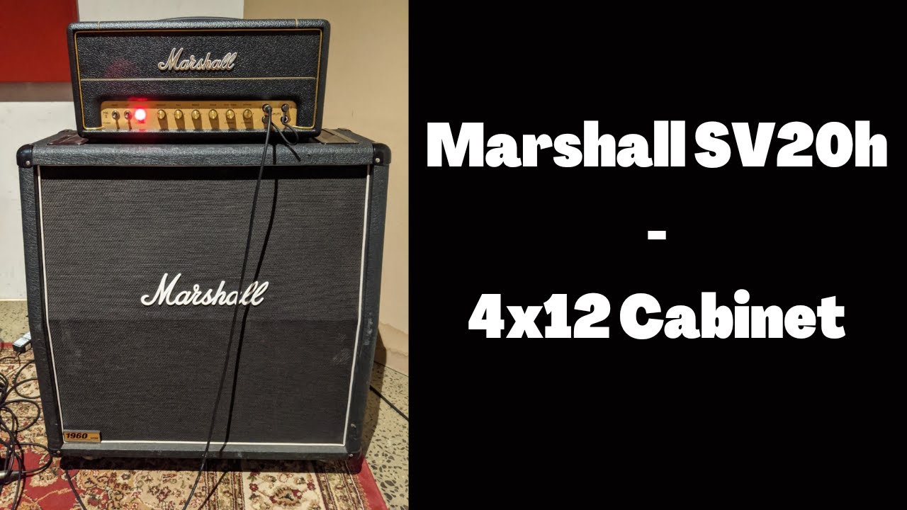 Marshall SV20H through 4x12 Cab