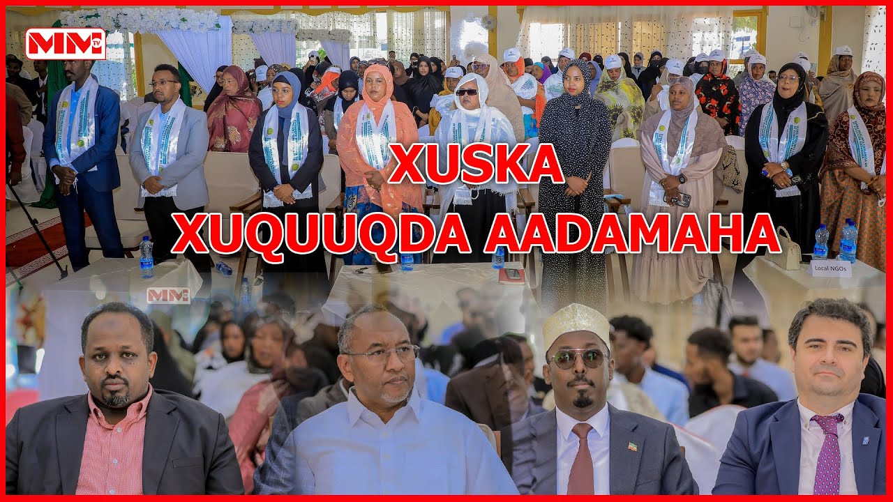 Xuska maalinta Caalamiga Ah ee Xuquuqda Aadamaha oo lagu qabtay Hargeysa.