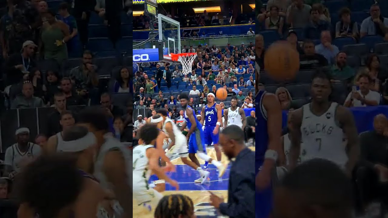 Jonathan Isaac's quick reflex blocks Beauchamp, swipes ball to Suggs at Kia Center 🏀 🔥