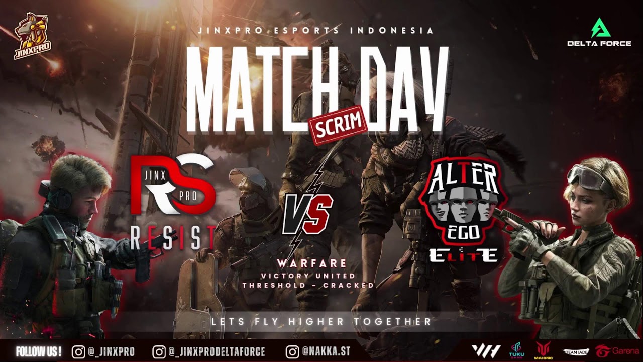 FUNMATCH SCRIM JINXPRO RESIST VS ALTER EGO ELITE  | DELTA FORCE MOBILE ID #deltaforcemobile