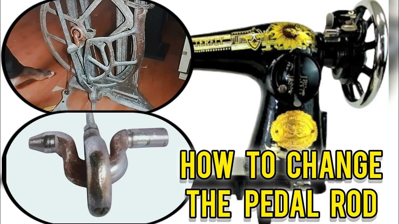 How to CHANGE THE PEDAL ROD on your sewing machine
