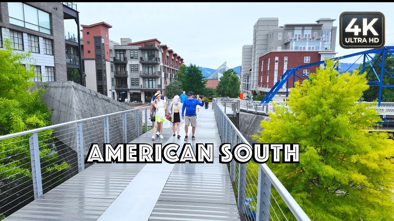 [4K] Chattanooga, TN 🇺🇸 Walking Tour | Southern Arts District