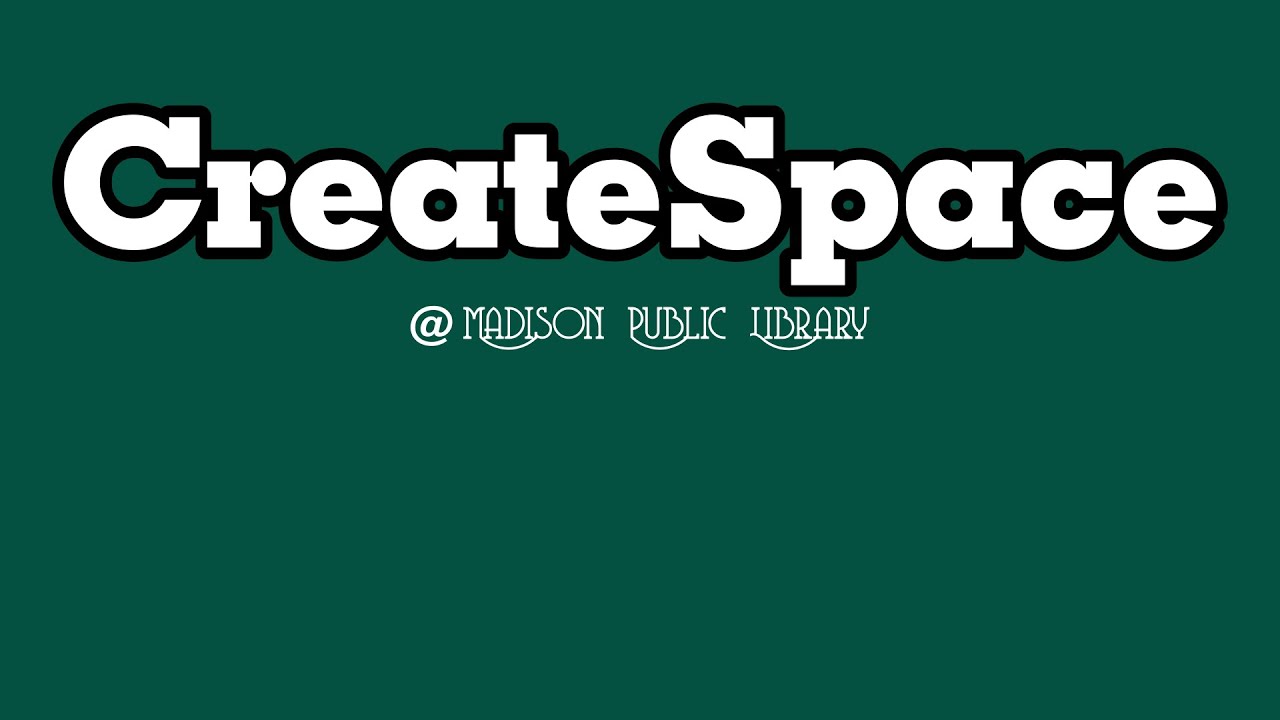 CreateSpace - 3D Printing