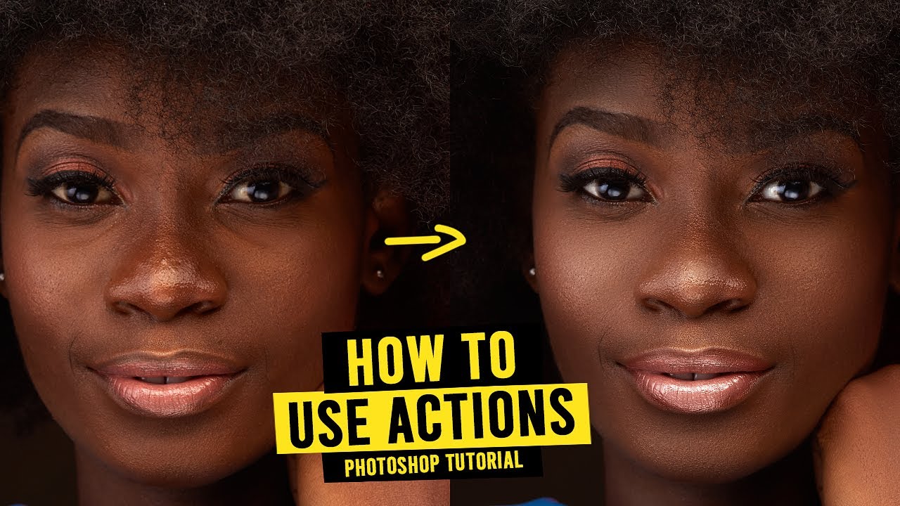 КАК установить и использовать экшены в Photoshop | Урок по ретуши
