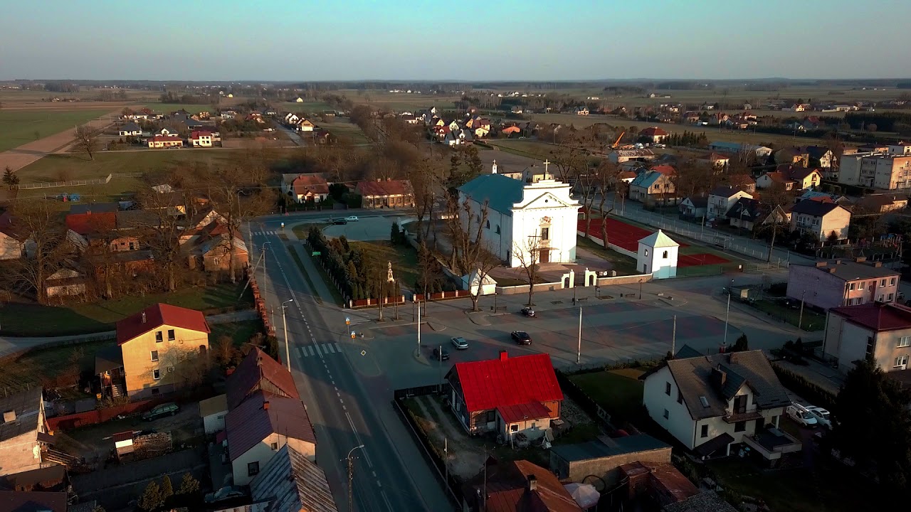 Przelot dronem nad Krasnosielcem podczas Pandemii Koronawirusa