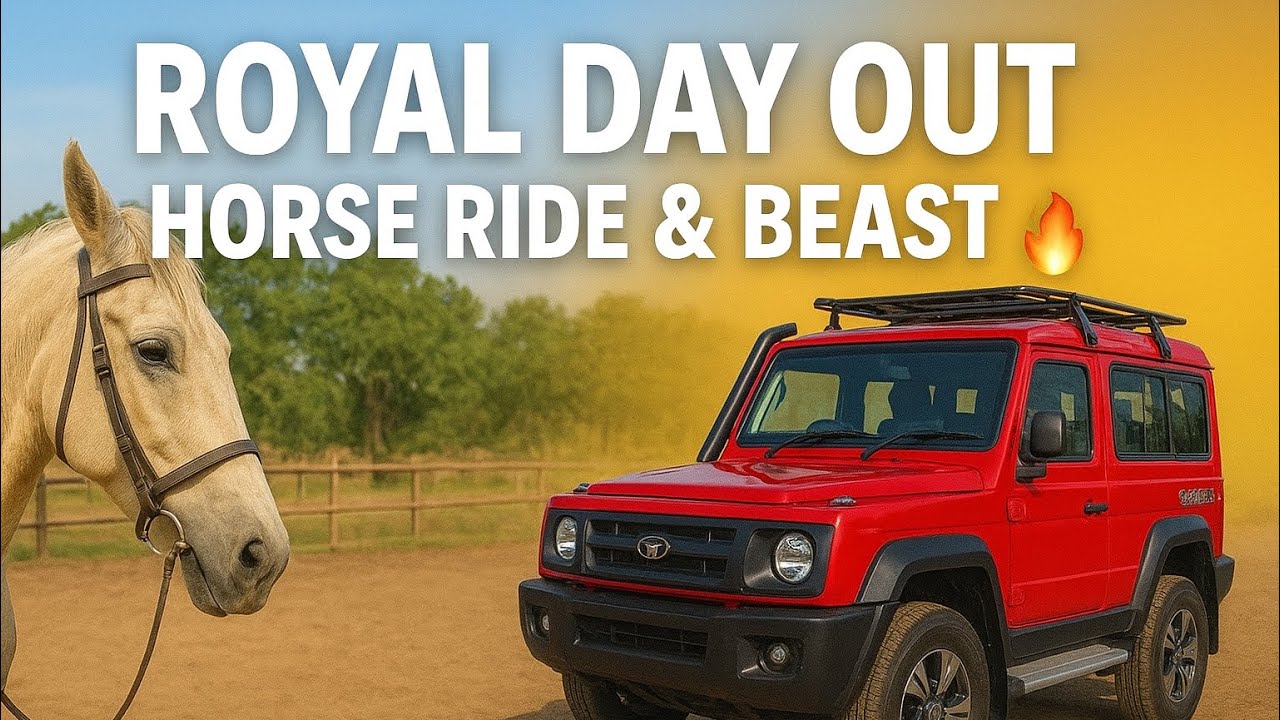 Royal Ride Vibes 🐎 | Horse Stable Visit & Gurkha Car Experience | Hyderabad Vlog