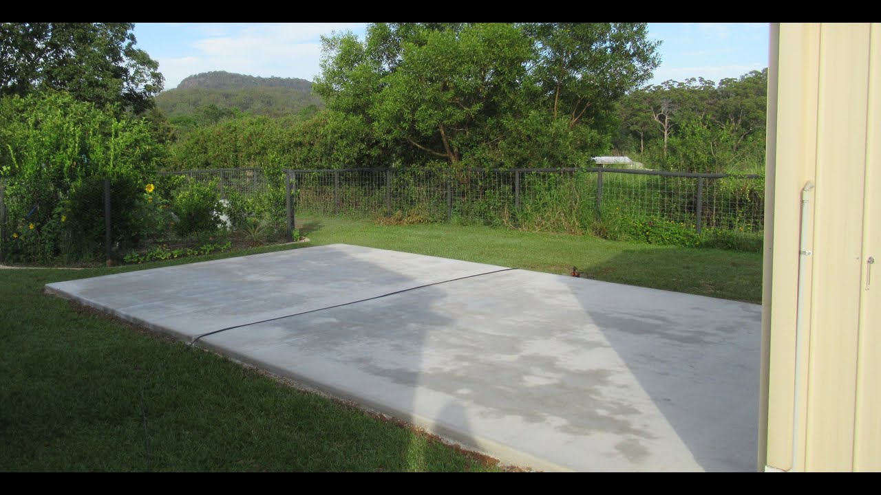 Installing a Carport Part 1 - Prepare and Install Slab