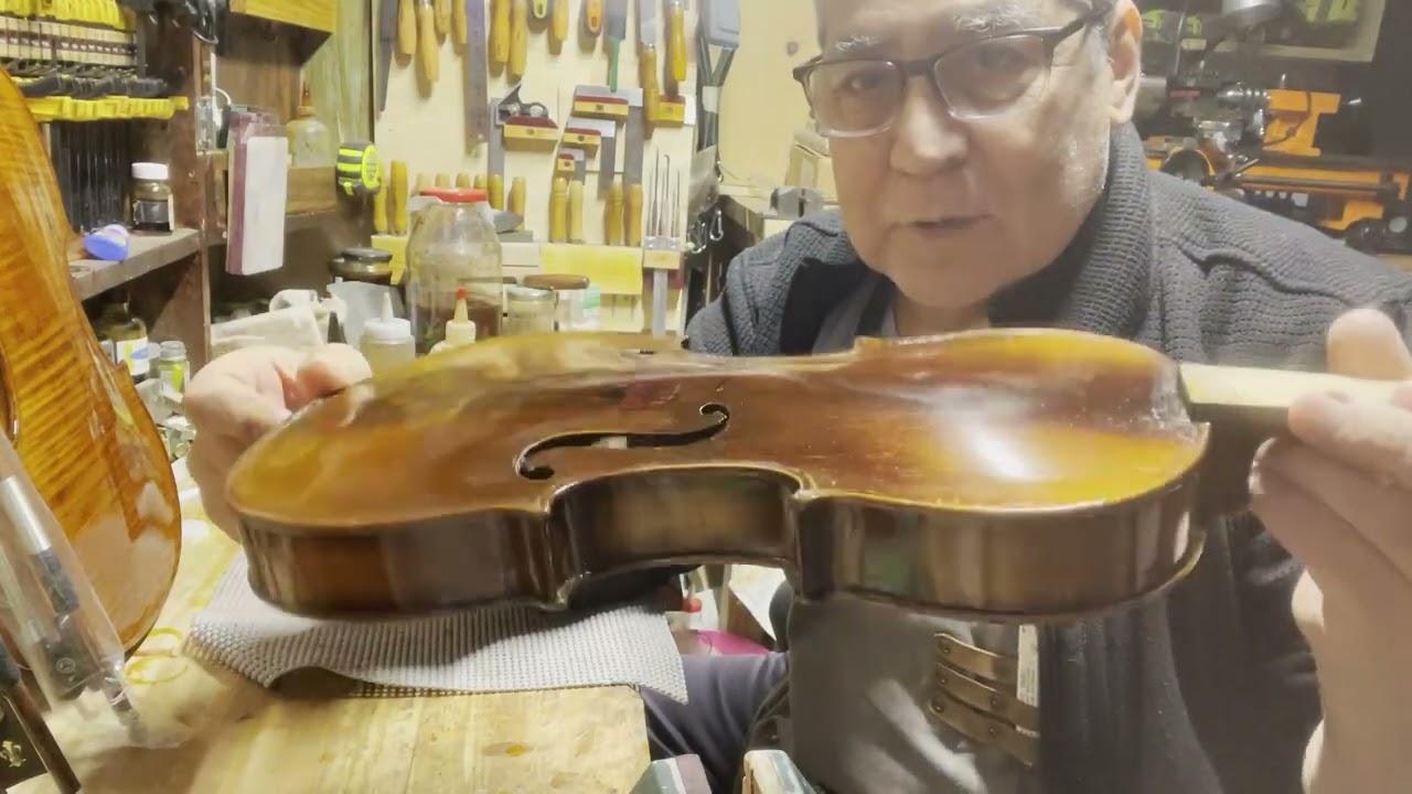 violin reparado y detallado video #79