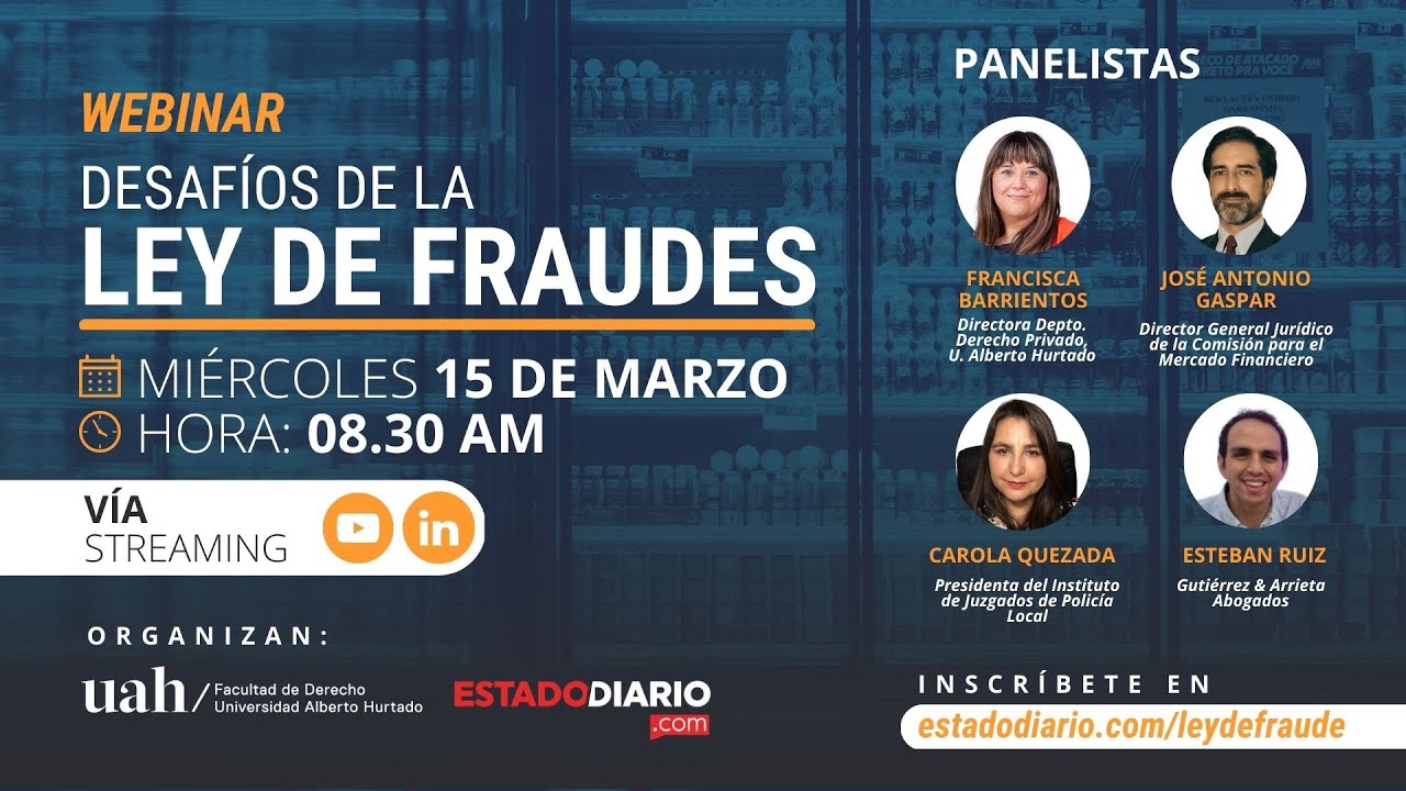 Webinar Desafíos de la Ley de Fraudes