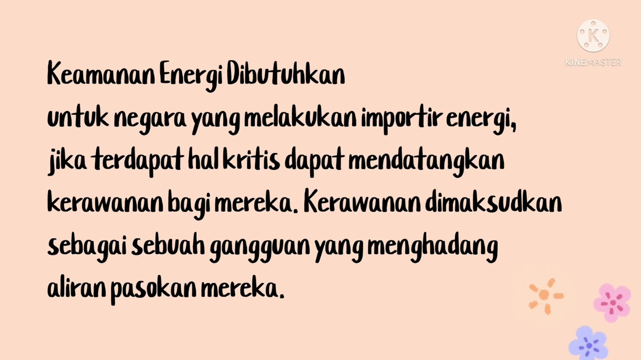 Apa itu Keamanan Energi (Energi Security)