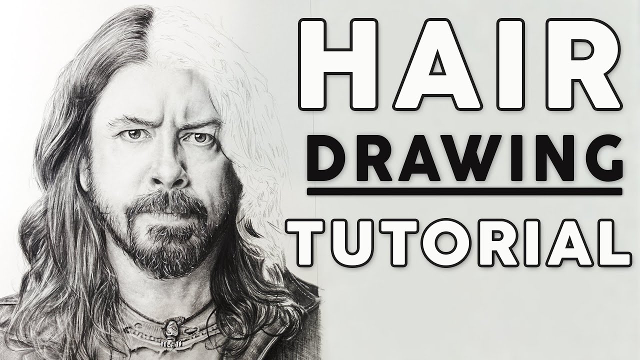 HOW TO DRAW LONG HAIR tutorial | Christelle Bilodeau Portrait Artist