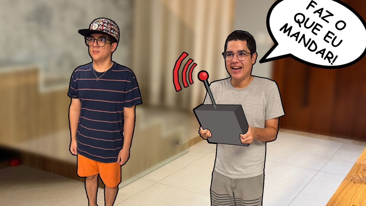 MEU IRMÃO ME CONTROLOU POR UM DIA INTEIRO!!!