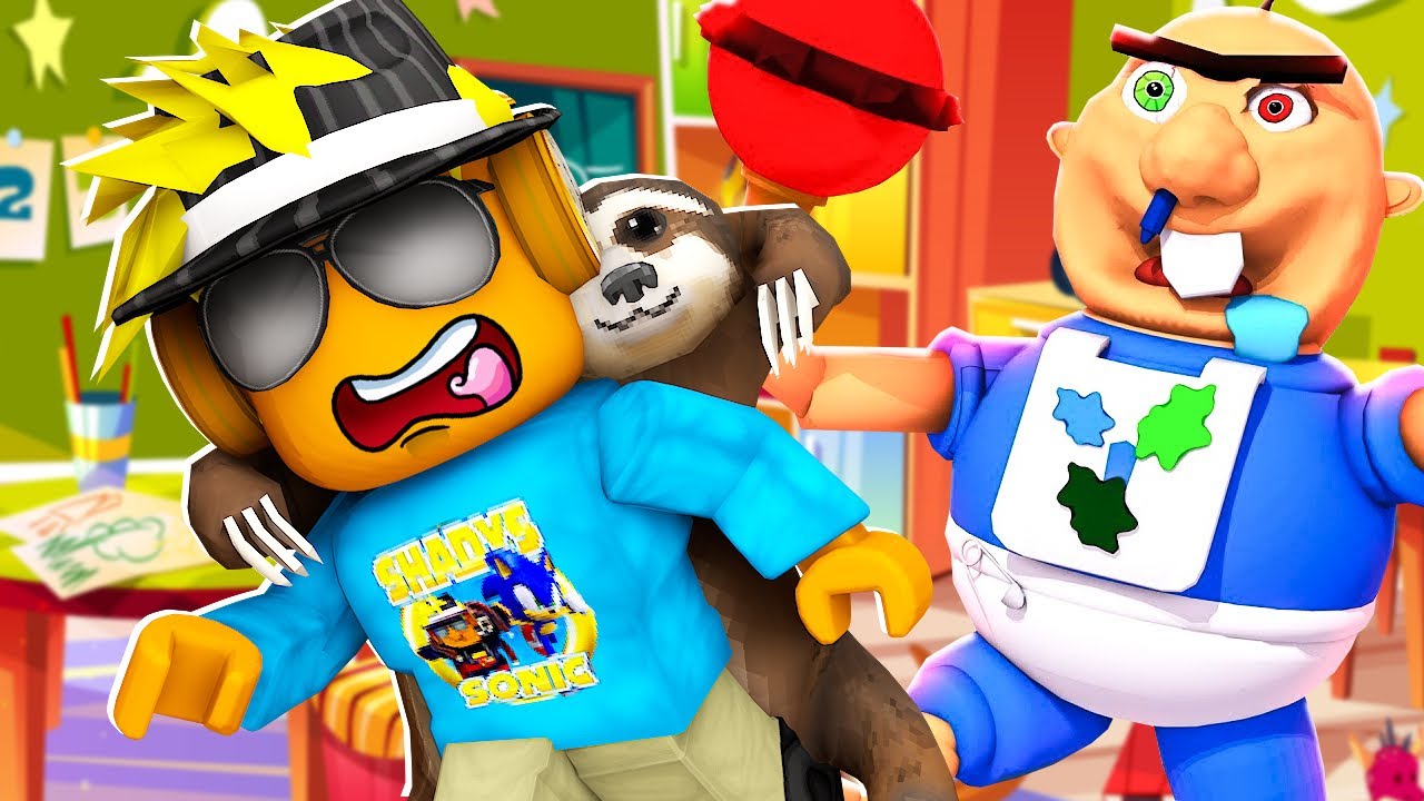 Vi Er Fanget I BABY BOBBY's BØRNEHAVE I Roblox!