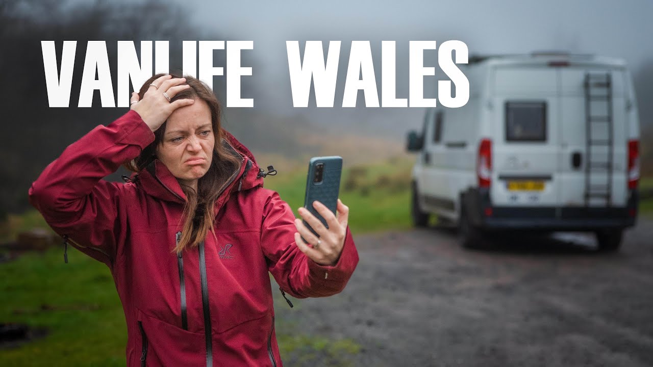 A PROBLEM exploring the BRECON BEACONS. (winter van life UK - Wales)