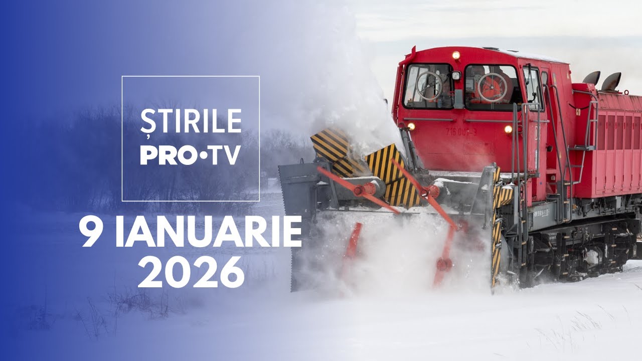 Știrile PRO TV - 9 Ianuarie 2026 | Școli &icirc;nchise &icirc;n țară din cauza vremii
