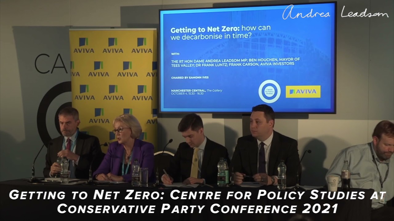 Getting to Net Zero: Panellist at Centre for Policy Studies event at Conservative Party Conference