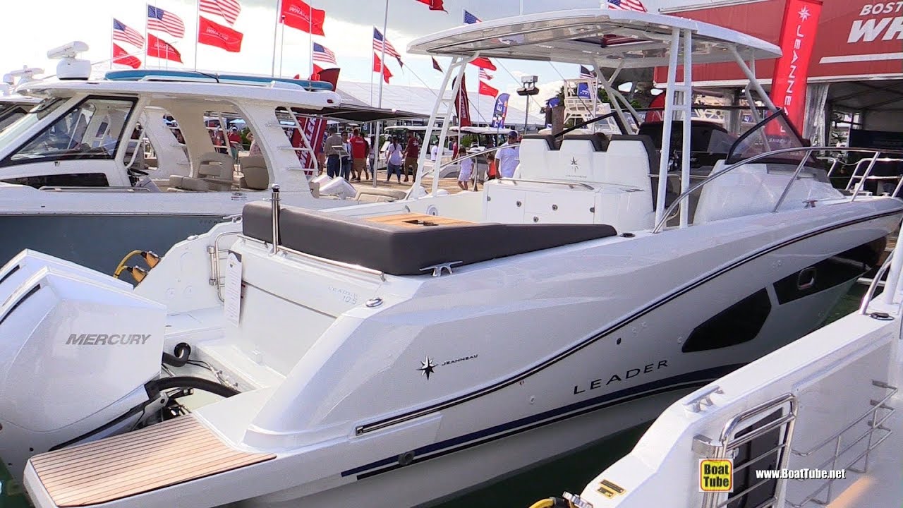 2020 Jeanneau Leader 10.5 Motor Boat - Walkaround Tour - 2020 Miami Boat Show