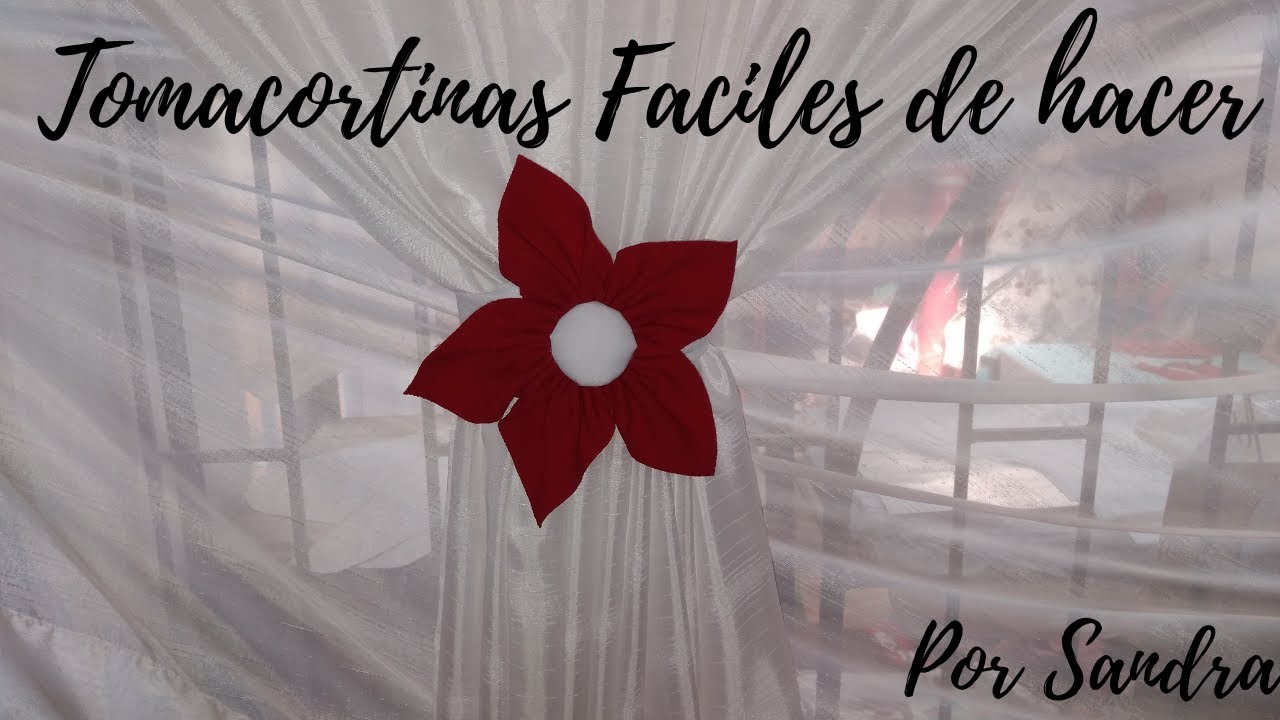&iexcl;Como hacer unas tomacortinas faciles de hacer!