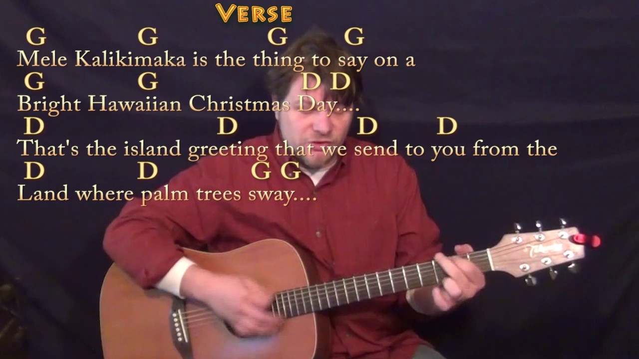 Mele Kalikimaka (Christmas) Guitar Cover Lesson in G with Chords/Lyrics