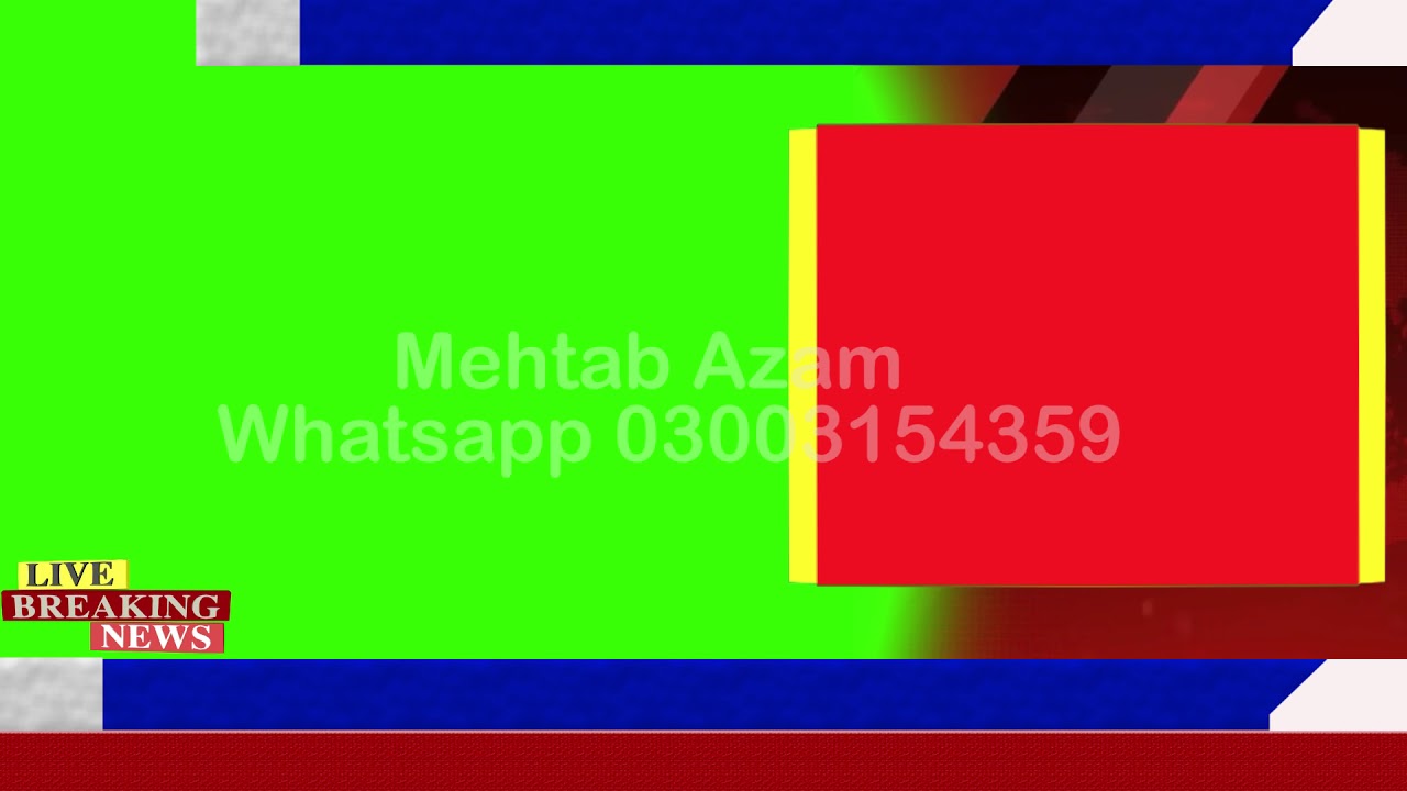 News Style Breaking News Animation Template Full HD Mehtab Azam