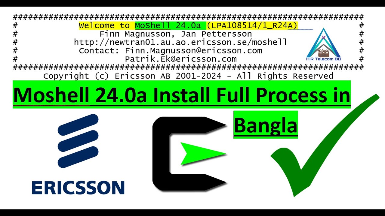 Moshell 24.0a Install Process Bangla | How to Install Cygwin64 | How to procedure of Moshell upgrade
