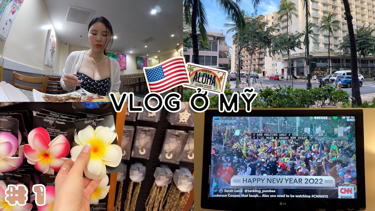 🇺🇸VLOG Ở MỸㅣNgày cuối cùng của năm 2021 ở Hawaii+Thủ tục nhập cảnh đáng sợ ở Mỹ, Mukbang k ngừng