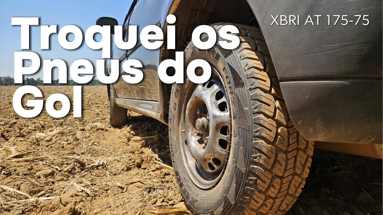 Troca dos Pneus do Golhome. XBRI AT 175-75 R13