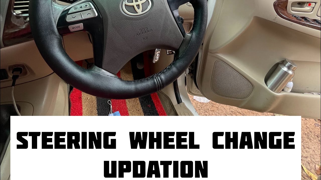 TOYOTA INNOVA | STEERING WHEEL UPGRADE | #innova #cars #modified