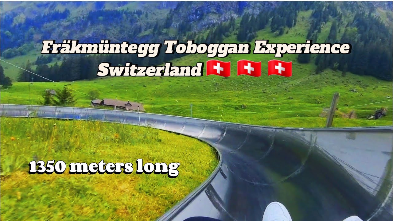 [4k HD] Frakigaudi Summer Toboggan Summer toboggan run in Hergiswil Fräkmüntegg Experience