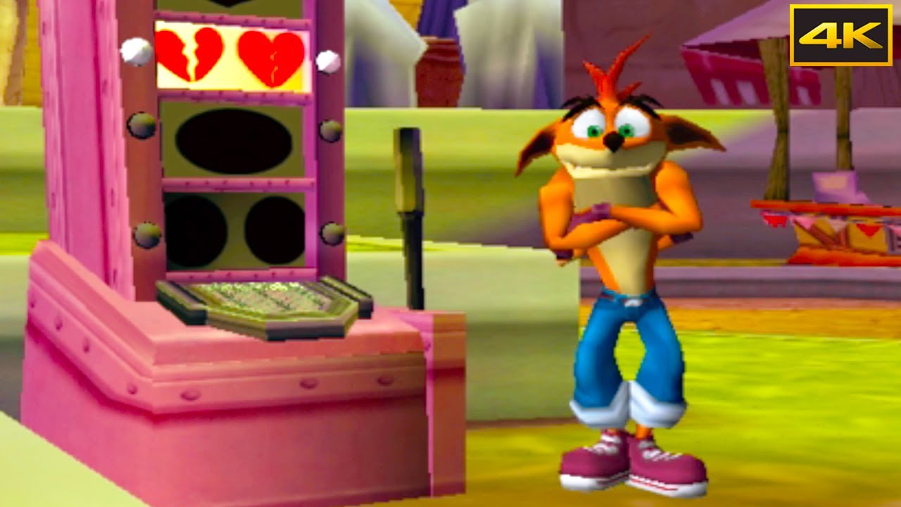Crash Tag Team Racing Gameplay 4K - That’s Crash’s luck with love | Others:❤️   Crash:💔