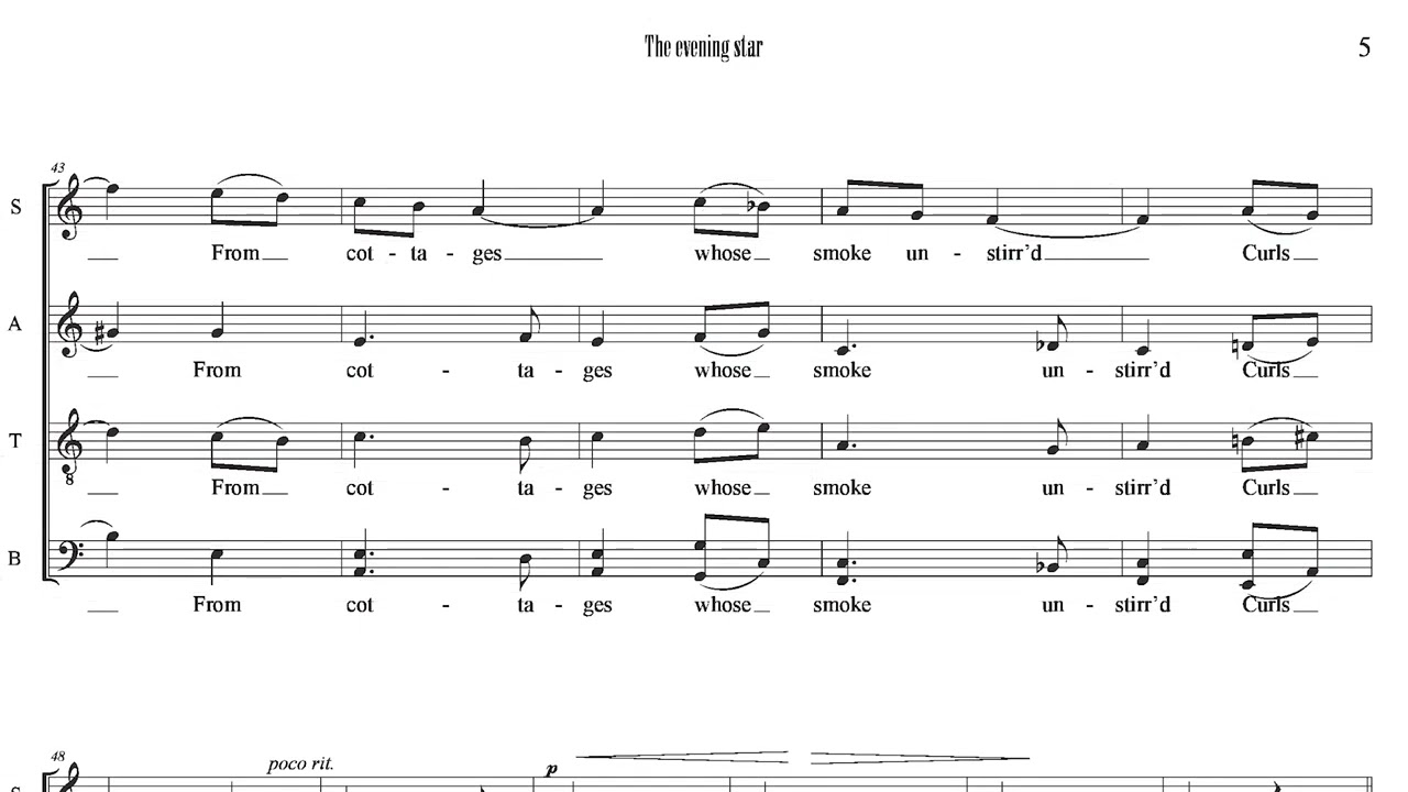 The Evening Star - Samuel Coleridge-Taylor - Pembroke College Chapel Choir/Anna Lapwood