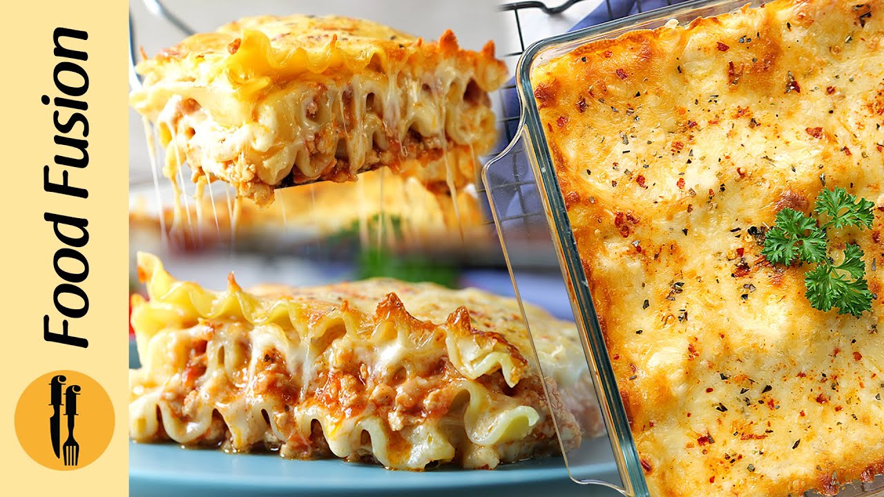 Easy Chicken Lasagna in Dawlance Convection Microwave Oven -  Recipe by Food Fusion