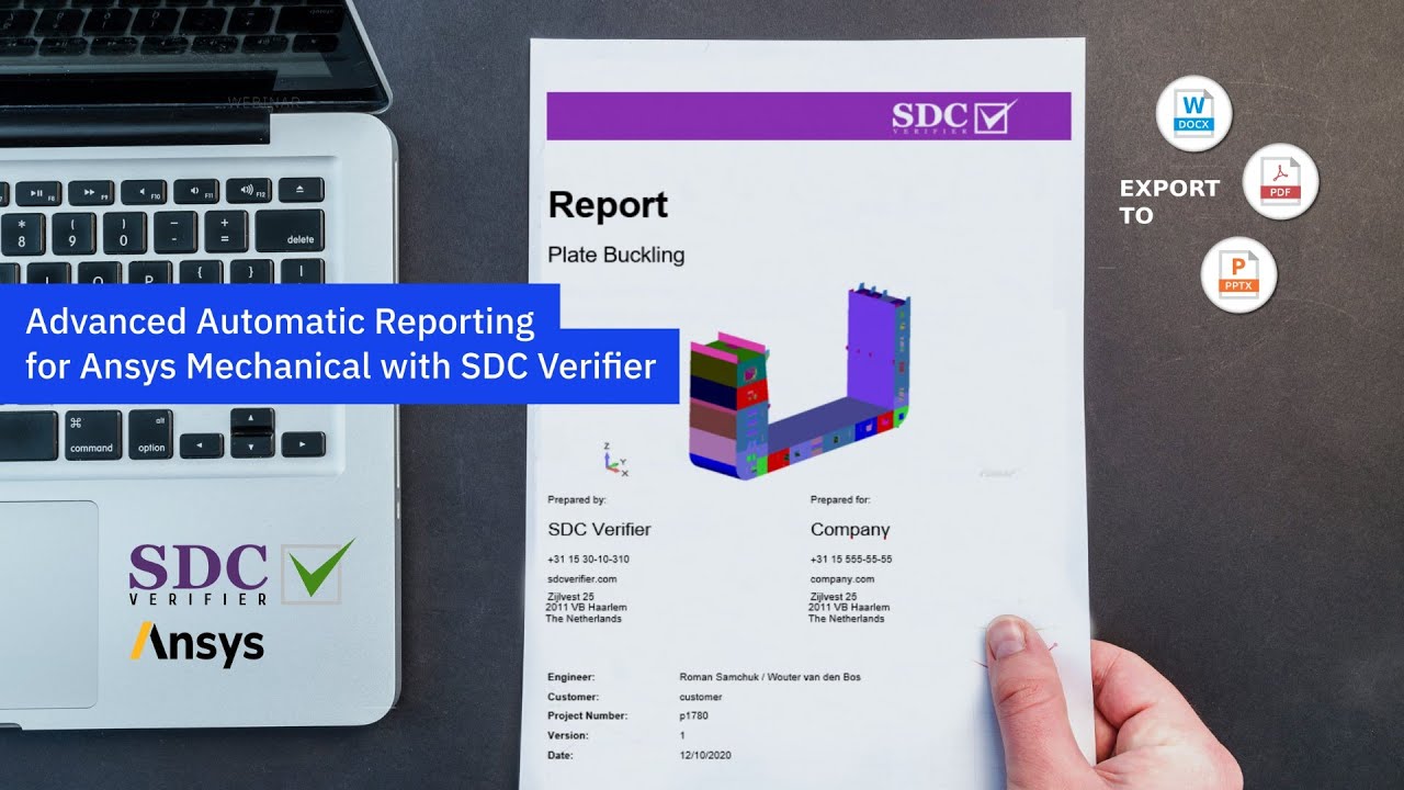 Advanced Automatic Reporting for Ansys Mechanical with SDC Verifier [webinar]