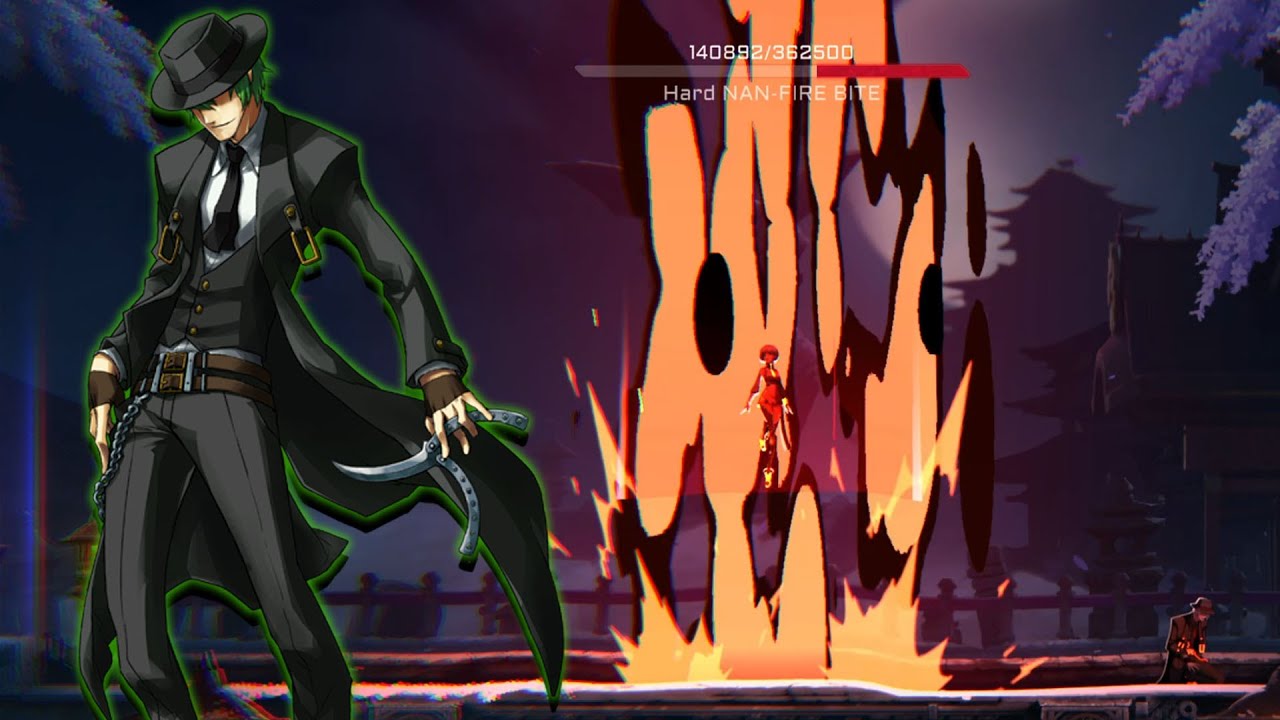Hazama vs Nan Fire-Bite | Blazblue Entropy Effect
