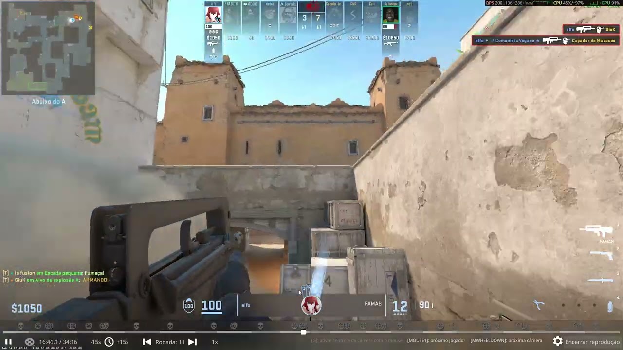4k clutch e pé invertido