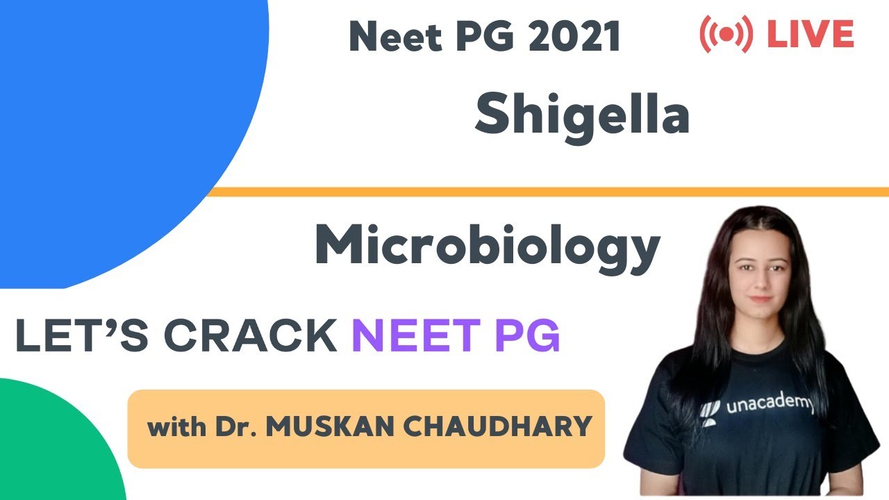 Shigella | NEET PG Microbiology | Target NEET PG 2021 | Dr. Muskan Chaudhary