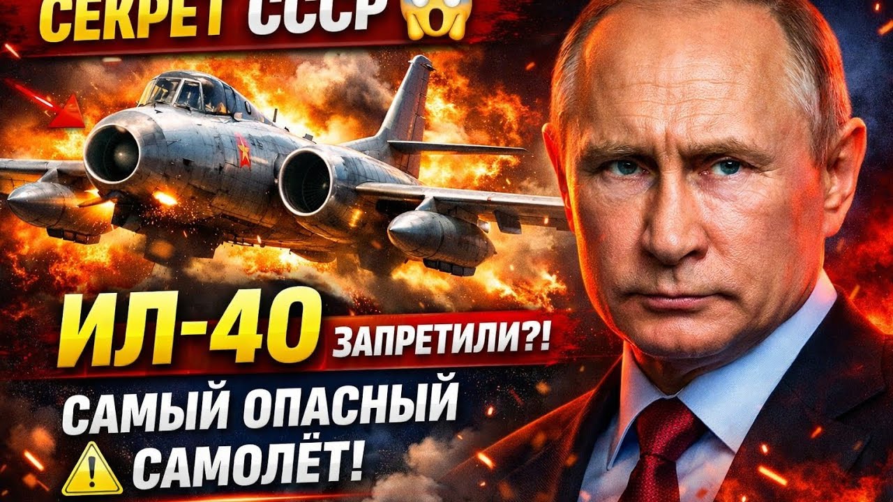 ИЛ-40 — ЗАБЫТЫЙ РЕАКТИВНЫЙ ШТУРМОВИК СССР 😱✈️ САМЫЙ ОПАСНЫЙ САМОЛЁТ