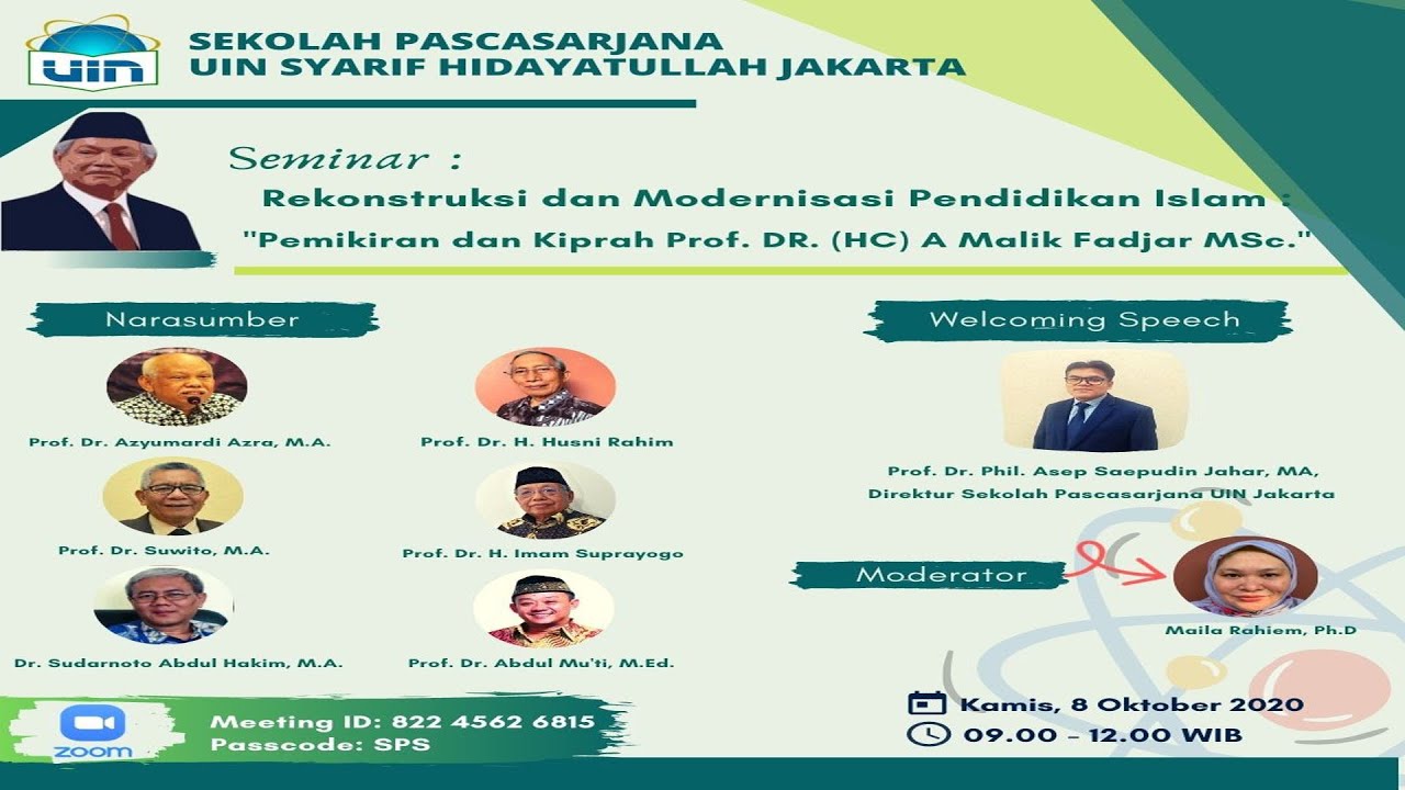 Rekonstruksi dan Modernisasi Pendidikan Islam: Pemikiran dan Kiprah Prof. Dr. A Malik Fadjar