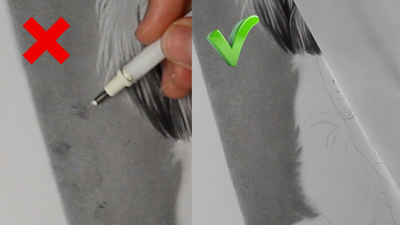 Como Remover Manchas no Desenho Realista  Dicas para Sombreamento Limpo