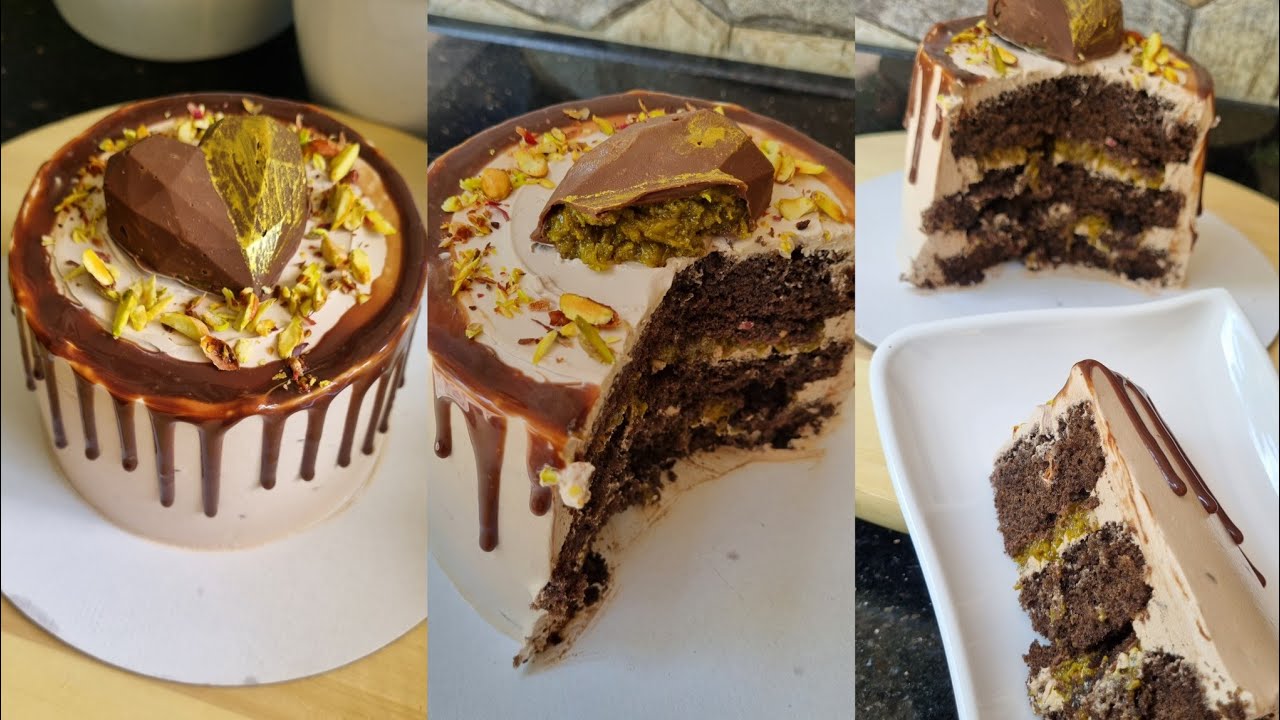 Viral Kunafa Chocolate Cake😍🎂Cake Recipe Malayalam