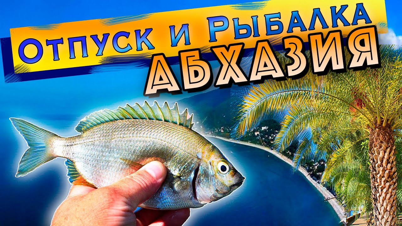 Морская рыбалка на Черном море с берега. Абхазия.
