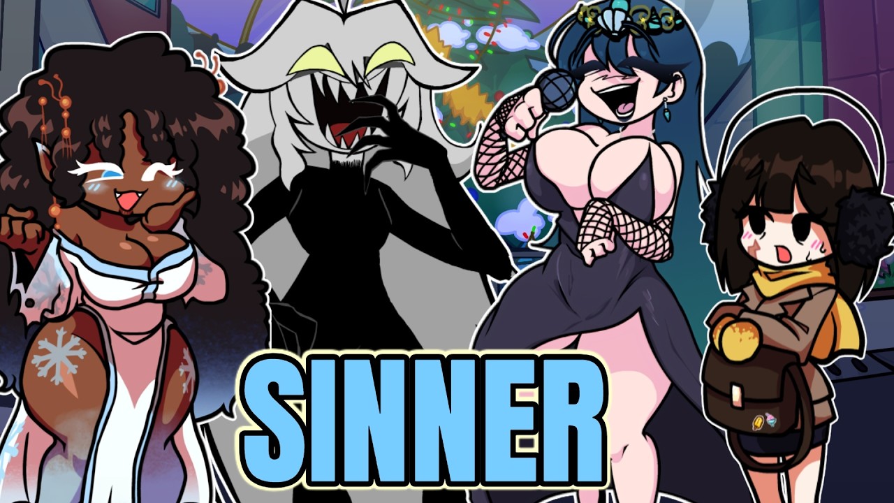Friday Night Funkin' Yukiko, Minato, Trollge GF, & Violet Sings Sinner