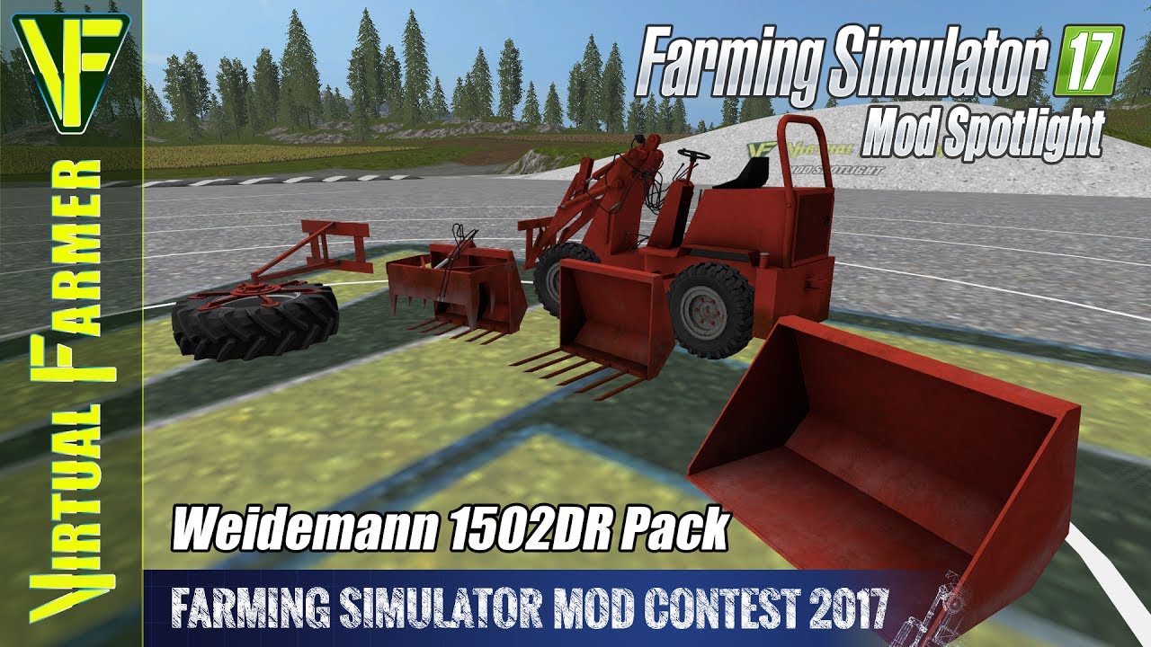 Farming Simulator 17 Mod Spotlight - Weidemann 1502DR Pack (Mod Contest 2017)