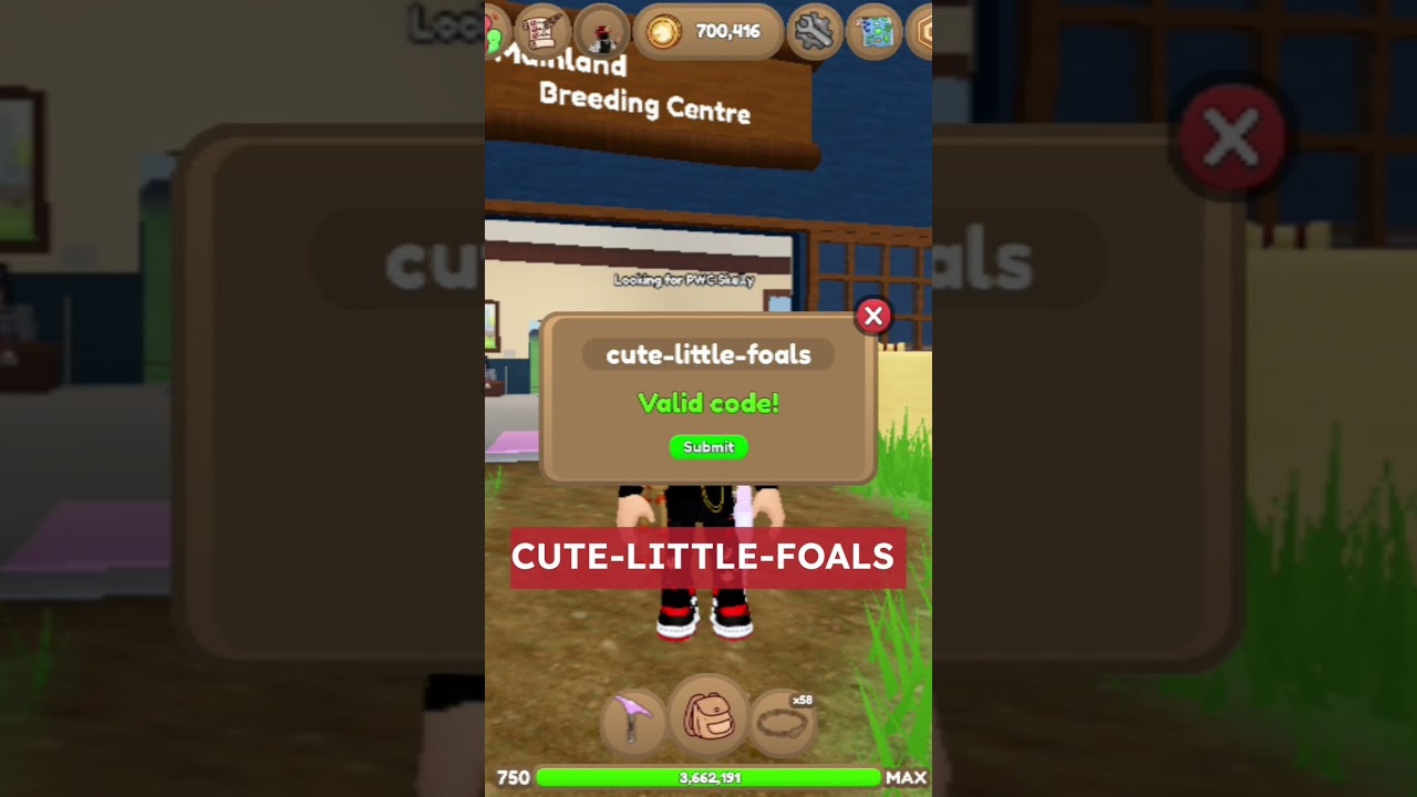 wild horse islands LIMITED-TIME CODE #shorts #shortvideo #roblox #wildhorseislands
