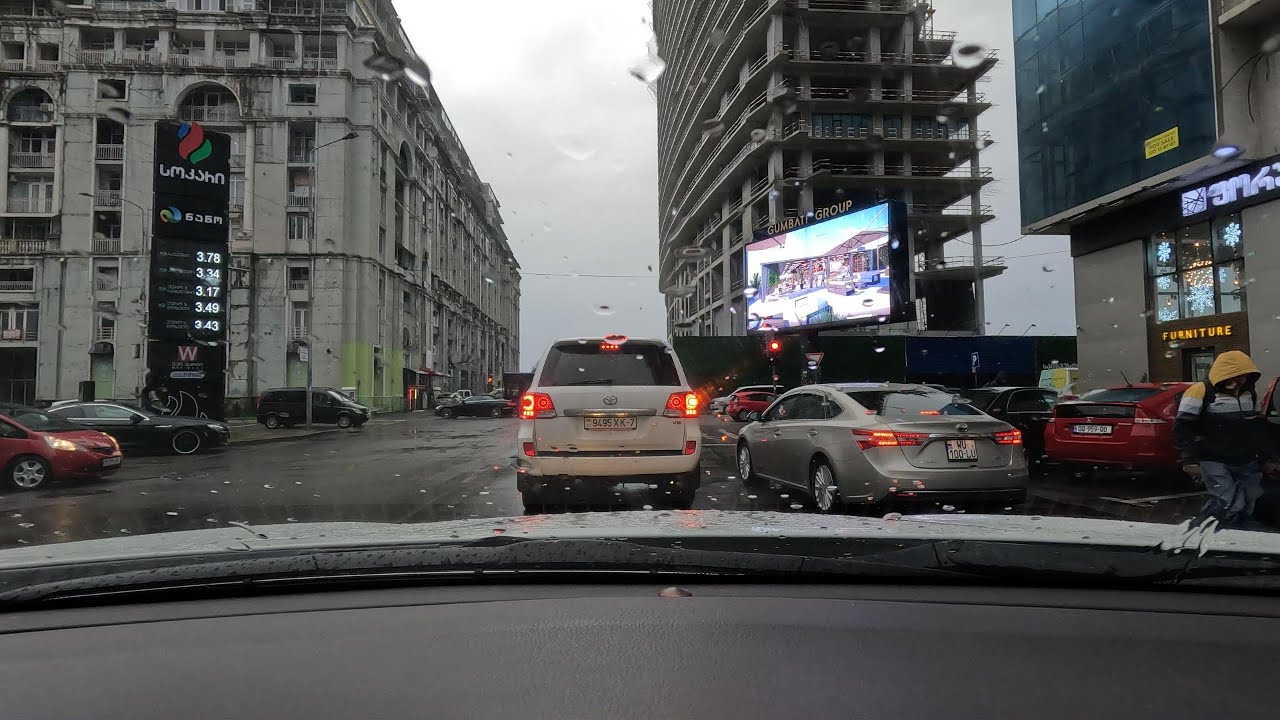Batumi - Driving in the Rain